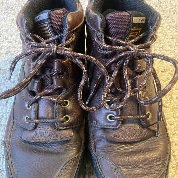 Ariat Women Leather Shoes Size 7 B 70063 ATS Terrain Hiking Endurance Boot Brown - Picture 5 of 13
